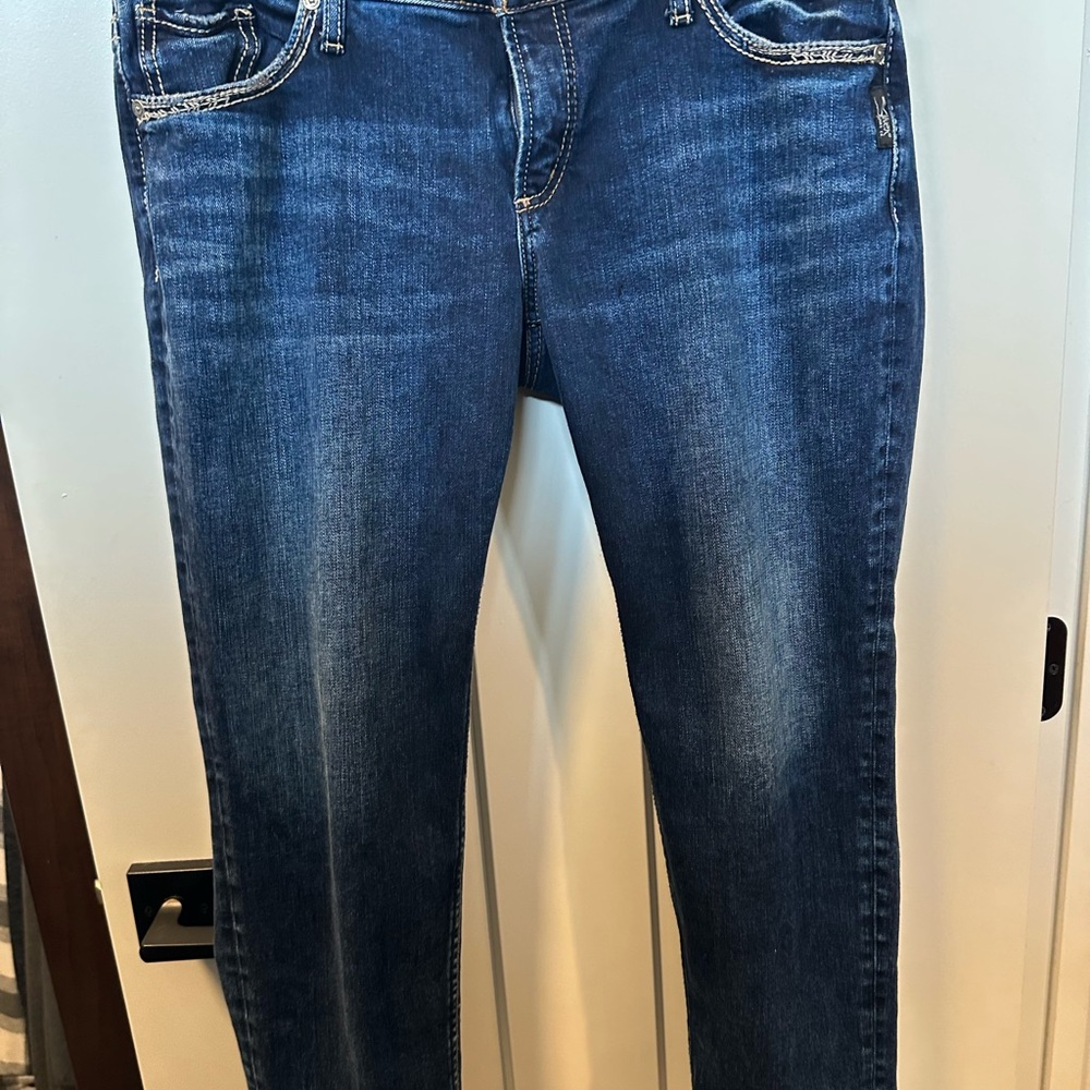Silver Jeans Blue Straight Leg Denim
